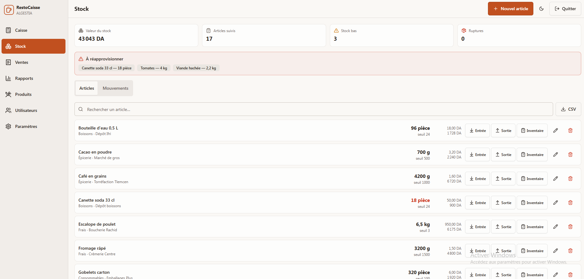 RestoCaisse pro v2.1 6